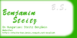 benjamin steitz business card
